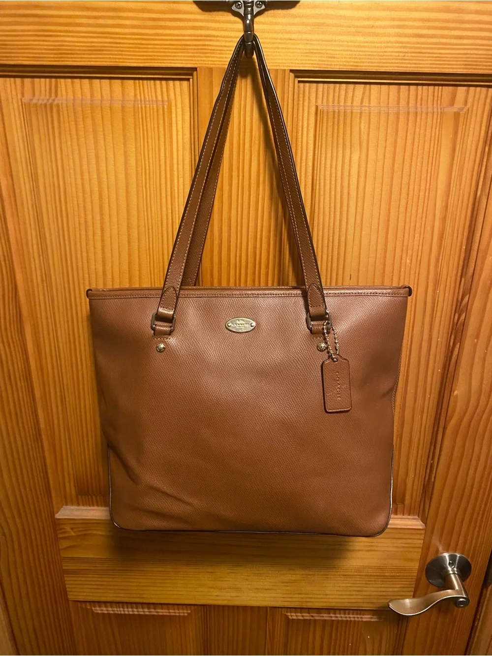 Coach Brown Leather Shoulder Tote